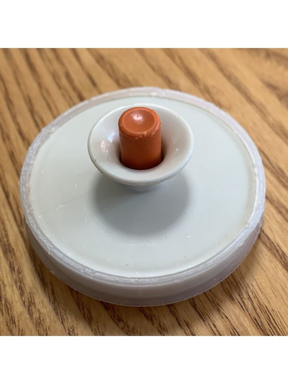 Vintage Tupperware Children's Mini Pitcher Lid Replacement Piece Orange Button